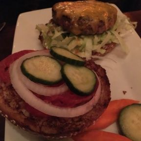 Gluten-free burger from The Misfit Restaurant + Bar
